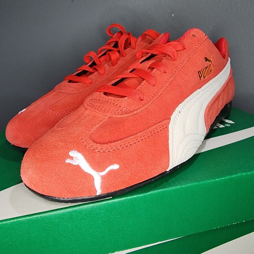 New Mens US 8.5 EUR 41 / UK 7.5 / Puma Speedcat OG Red White 398846-02 Suede F1 - Picture 7 of 12